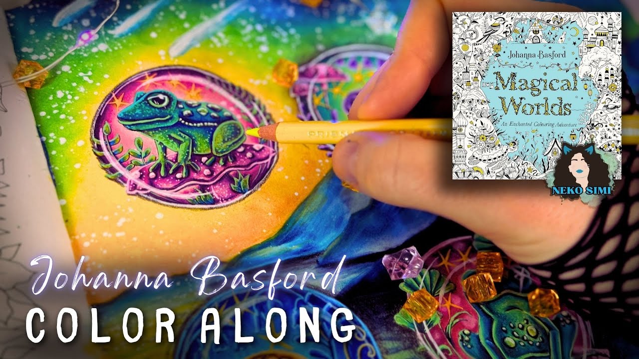 Color Along in Johanna Basford's Magical Worlds | Adult Colouring with Prismacolor