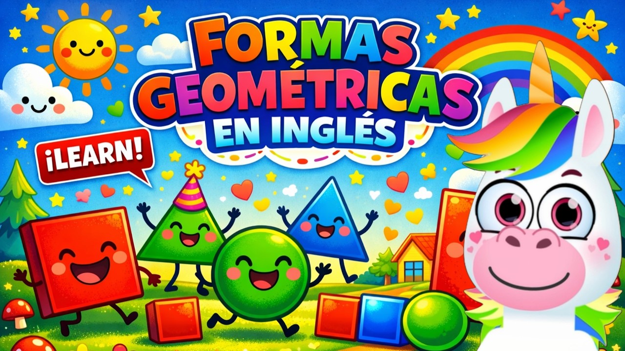 Las Formas Geométricas en Inglés 🔵🔺 | Aprende con Tineo