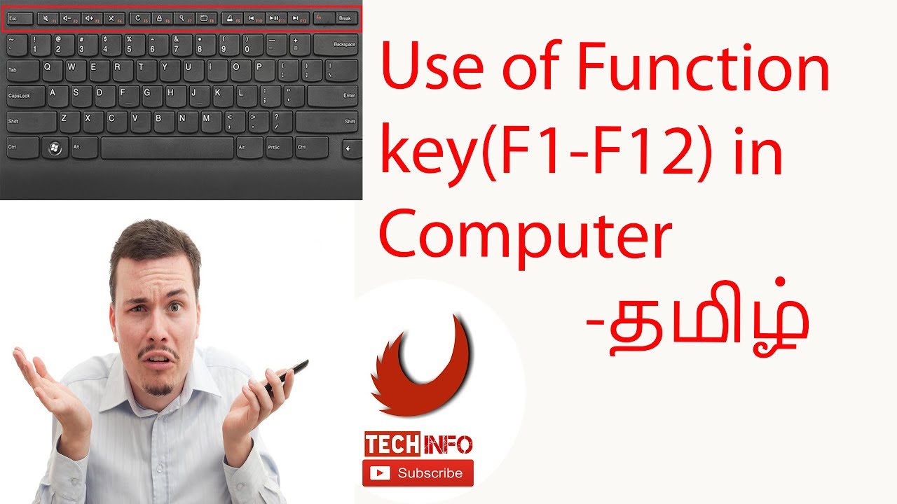Use of Function key(F1-F12) in computer தமிழ்
