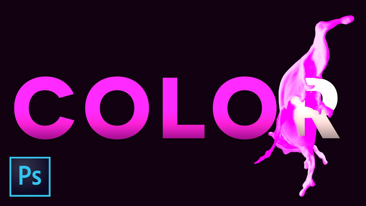 How to Create a Color Splash Text Effect | Photoshop Tutorial