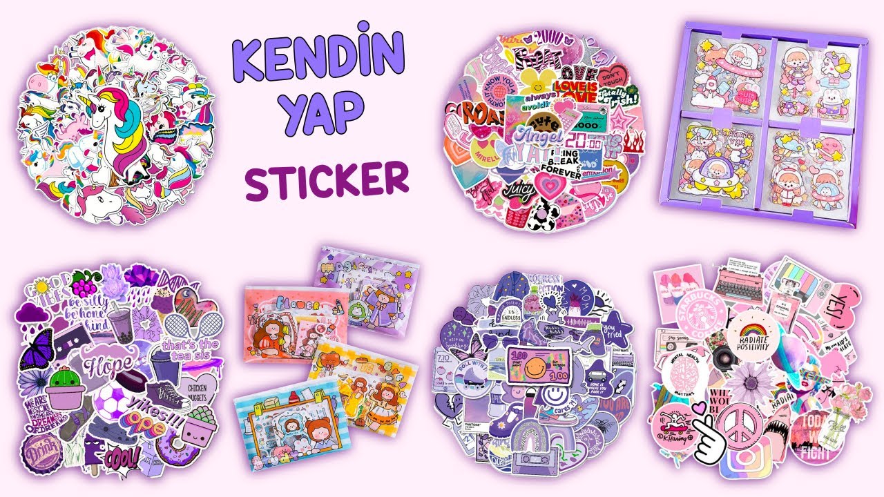10 KENDİN YAP STICKER FİKRİ – STICKER NASIL YAPILIR – KESİNLİKLE DENEMELİSİNİZ