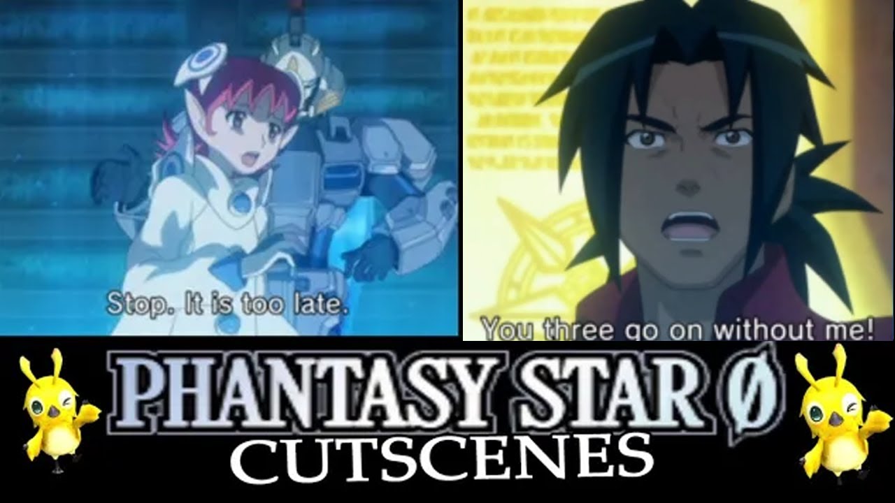 Phantasy Star Zero | All Story Anime Cutscenes [Human]  (Nintendo DS)
