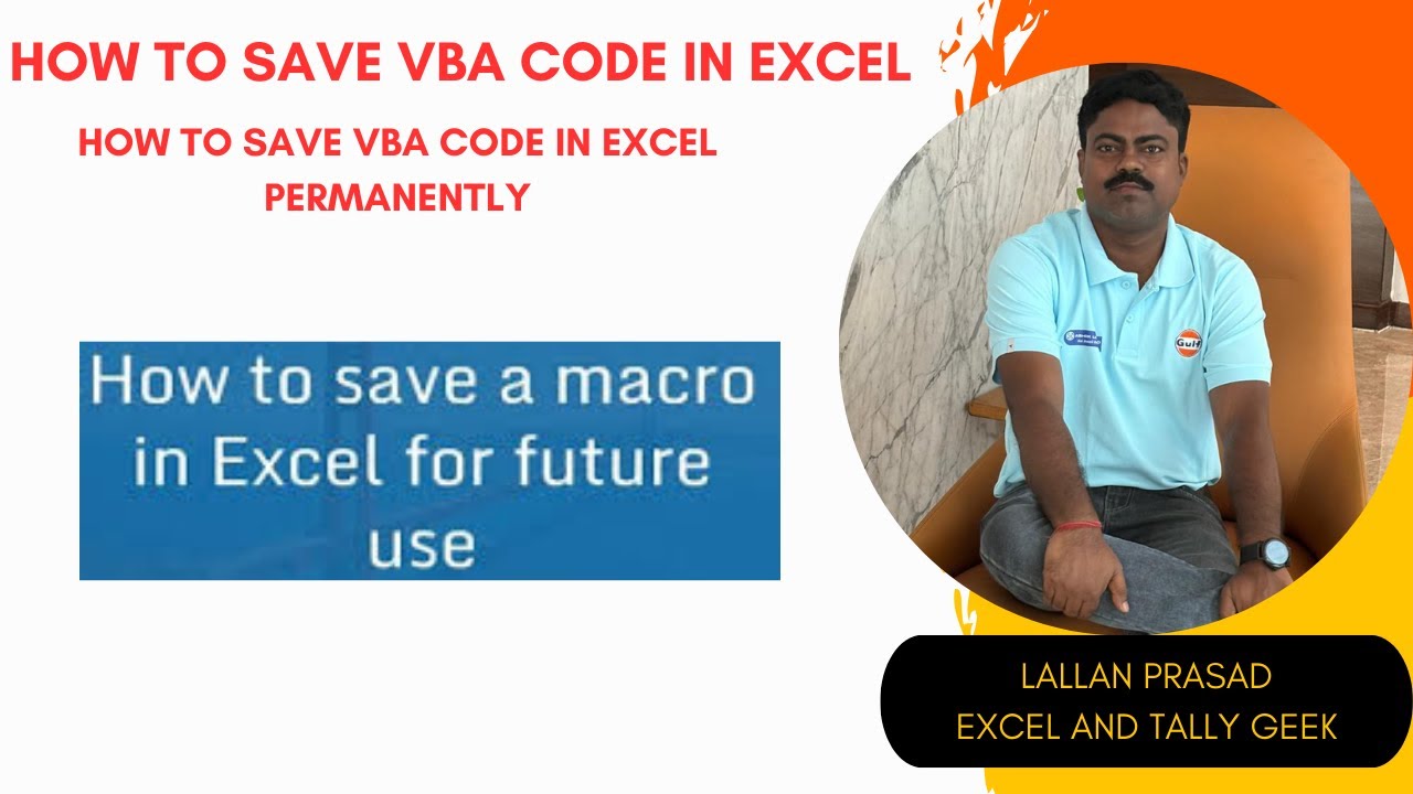 How to Save a Macro in Excel | Step-by-Step Tutorial for Beginners | Saving personal macros| (.xlsm)