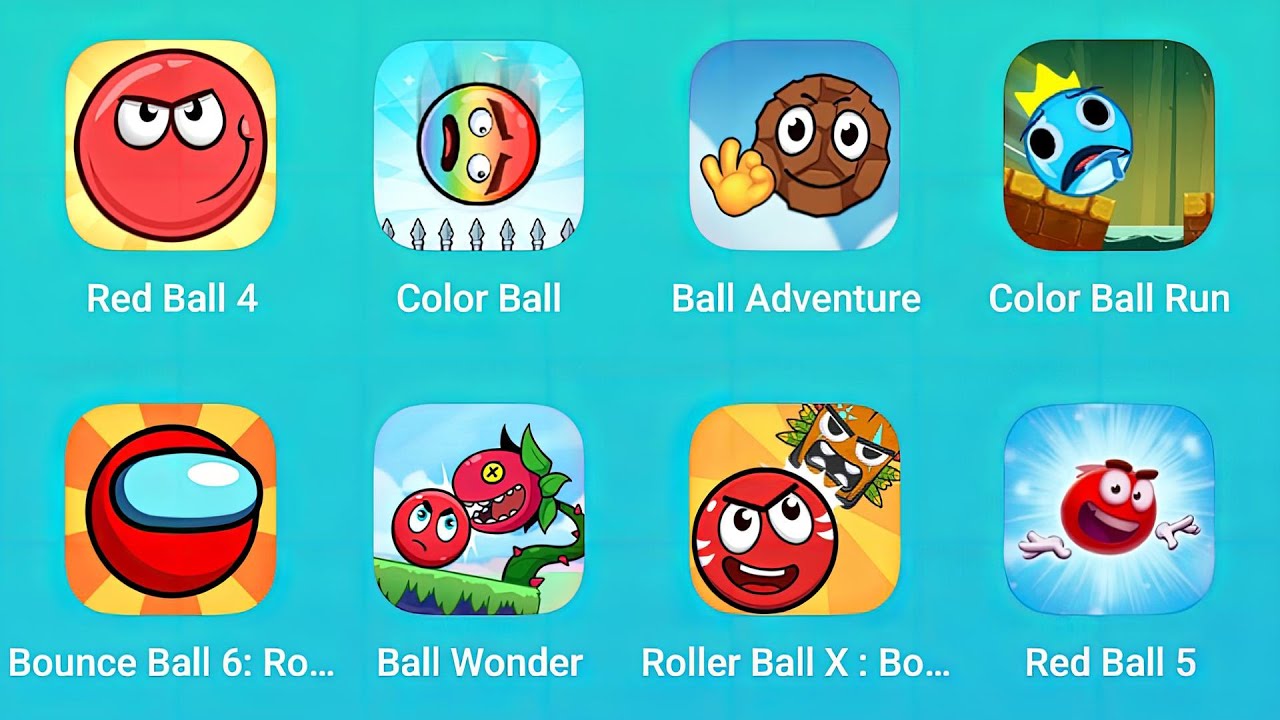 Red Ball 4, Color Ball, Ball Adventure, Color Ball Run, Bounce Ball 6 and More Red Ball Games