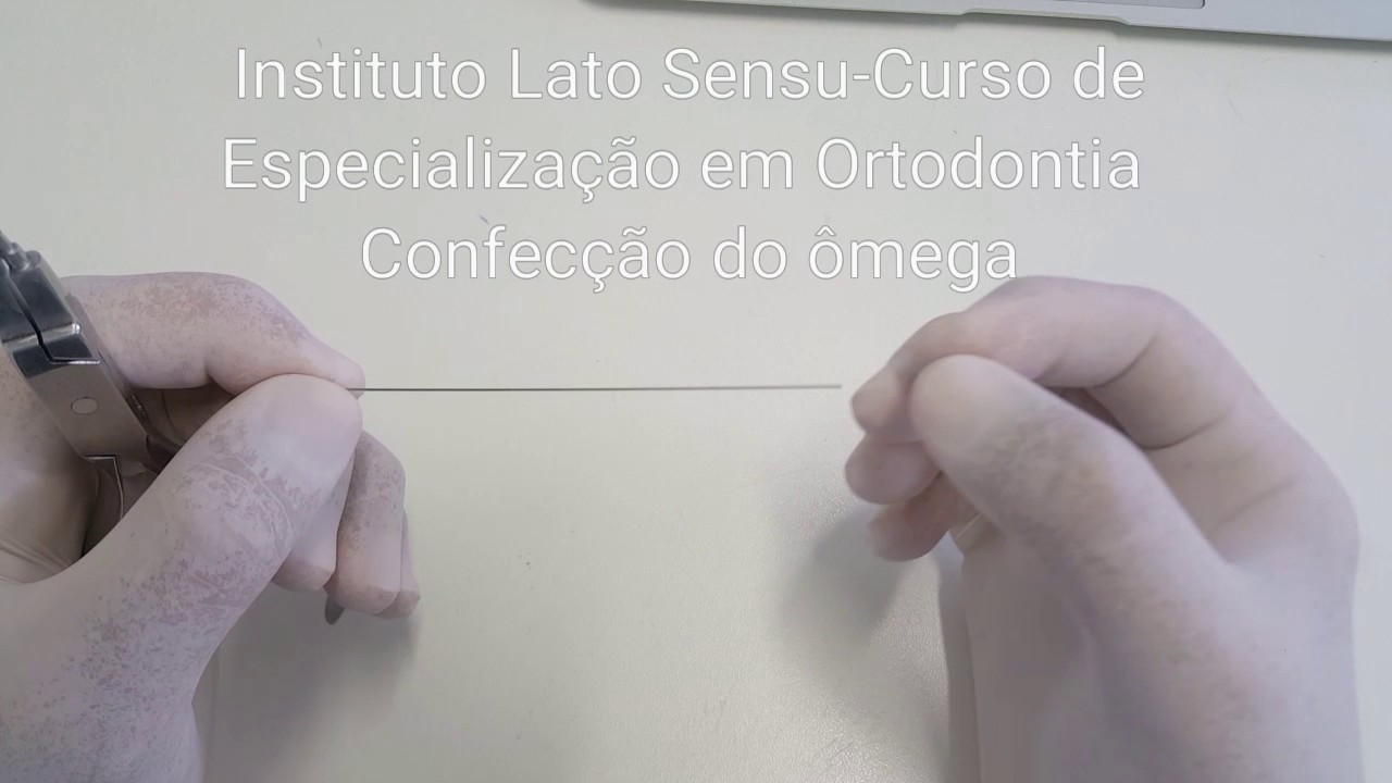 Confecção do ômega em fio 0, 018