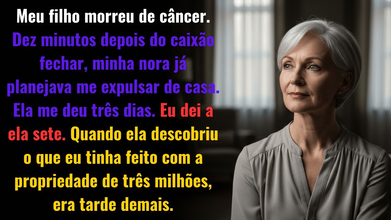 No velório do meu filho, minha nora sussurrou '3 dias pra você sumir desta casa' — o que fiz com ...