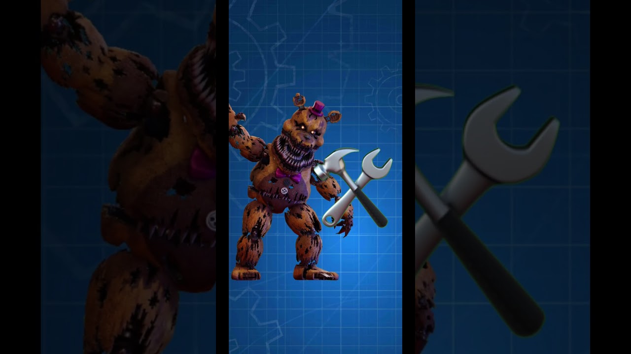 FNAF Fixed Nightmare Animatronics #fnaf #fnafar #fnaf4 #fixed #viralshort