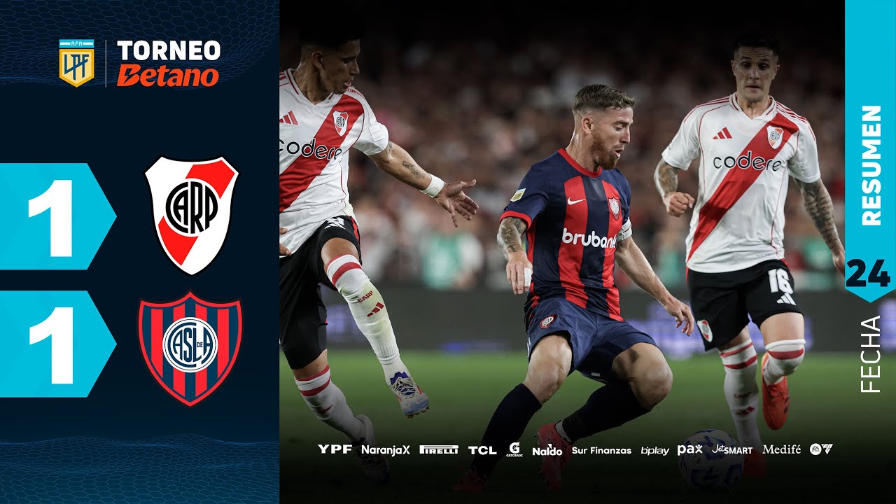 RIVER 1 - 1 SAN LORENZO I Resumen del partido | 