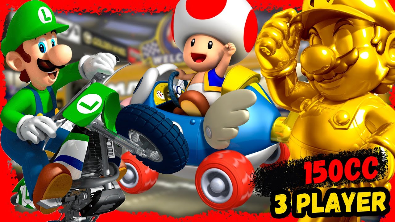 Mario Kart 8 Deluxe Multiplayer – 3 Players 150 cc