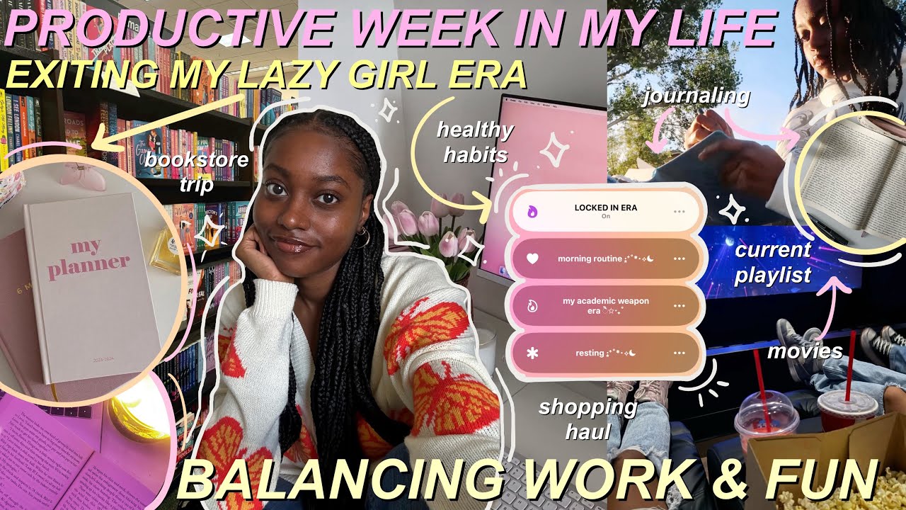 Productive + Fun Week in My Life | to do lists, bookstore haul, crochet updates, and more!