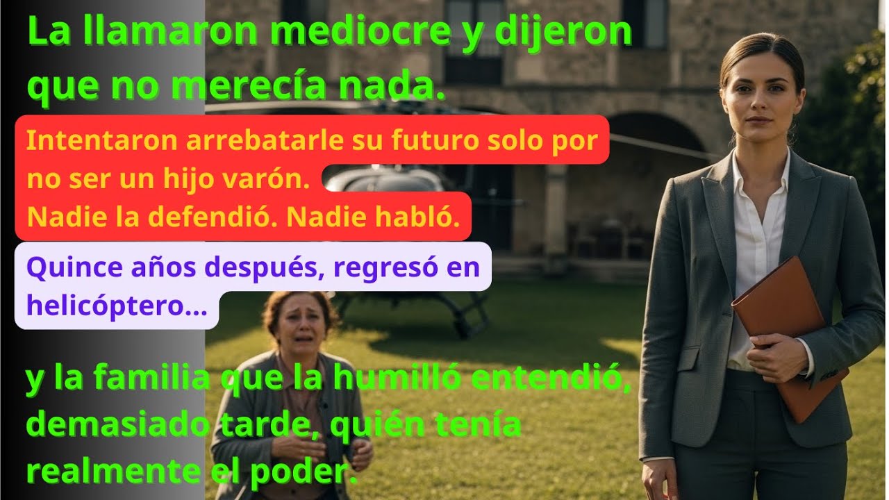 ME LLAMARON MEDIOCRE Y QUISIERON ROBAR MI FUTURO… 15 AÑOS DESPUÉS VOLVÍ EN HELICÓPTERO Y TODO CAMBIÓ