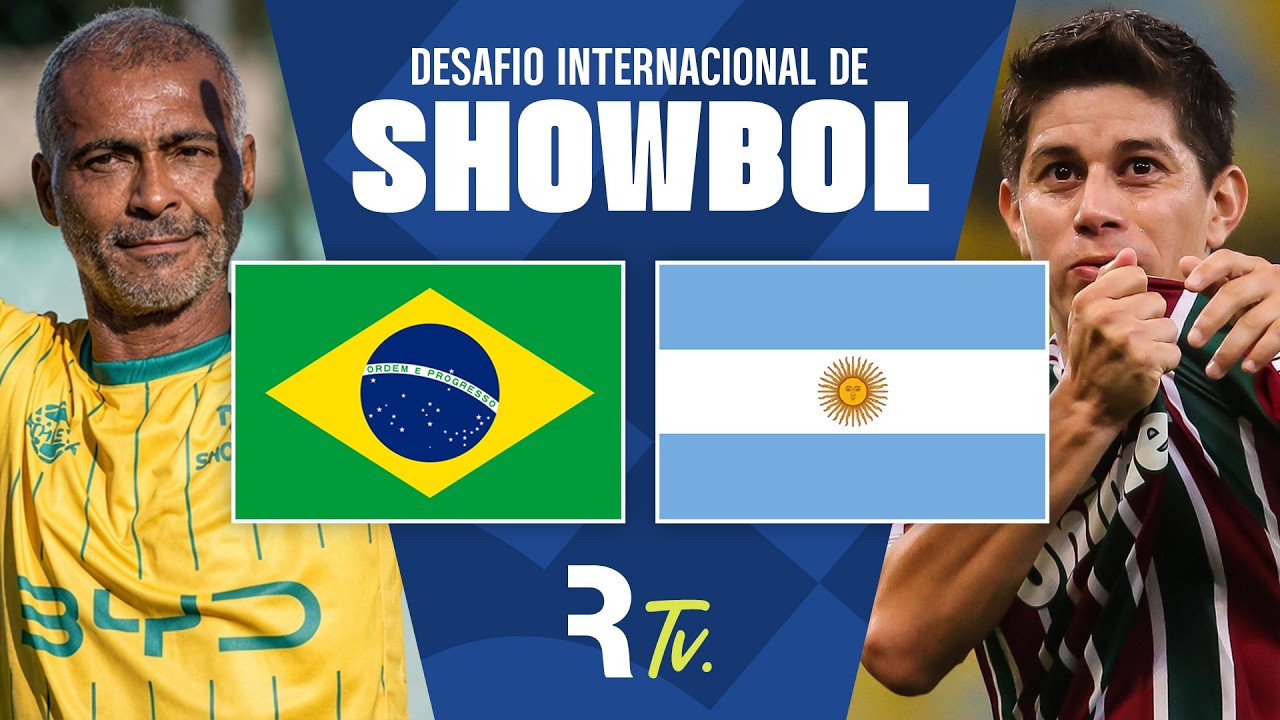 ROM&Aacute;RIO AO VIVO NO SHOWBOL | BRASIL X ARGENTINA | DESAFIO INTERNACIONAL DE SHOWBOL