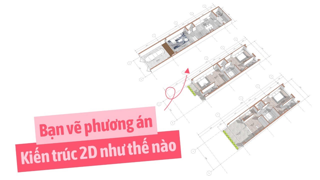 Vẽ phương án kiến trúc 2D bằng SketchUp
