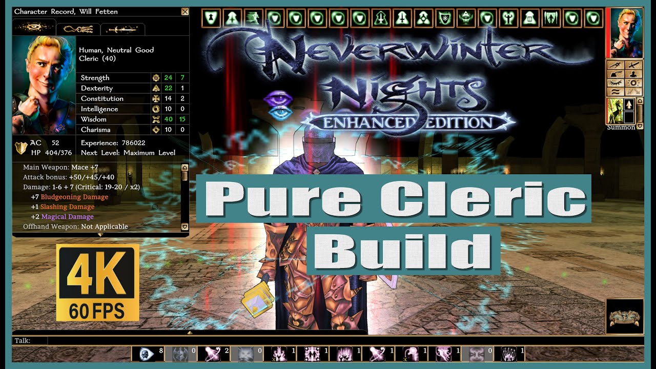 Neverwinter Nights 1 Pure Cleric build