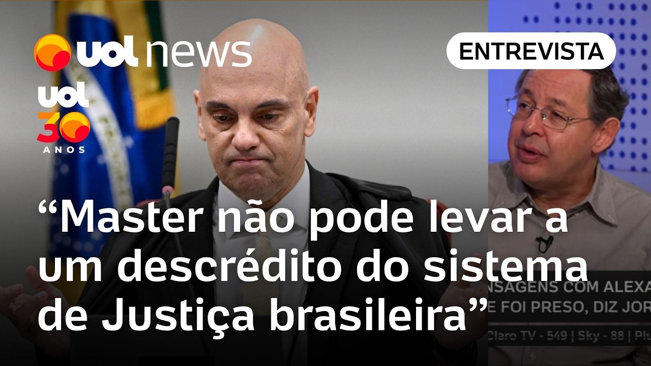 Master não pode contaminar credibilidade do Judiciário, é um crime contra democracia, diz  Giannetti