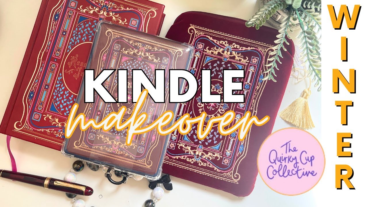 Kindle Paperwhite Makeover✨📚The Quirky Cup Collective Kindle Sleeve & Sticker Insert #review #winter