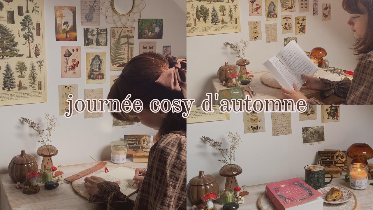 cosy vlog 🍂 lecture, d&eacute;co d'automne & ralentir