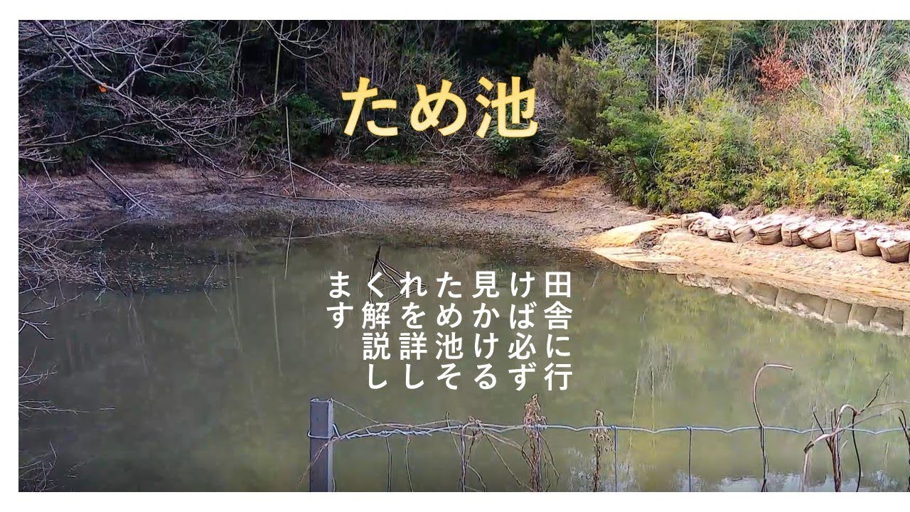 農業に欠かせない　ため池の話　この先誰が管理するの？