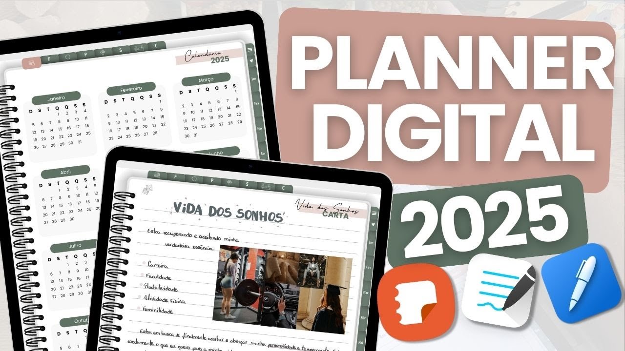 Planner Digital 2025 [LANÇAMENTO] A ferramenta de organização definitiva que você precisa!