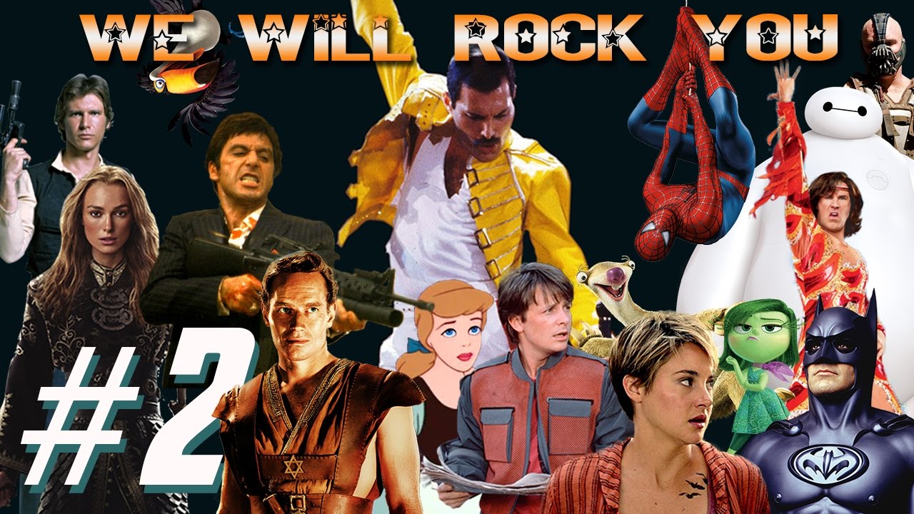 Queen - We Will Rock You (Sung By 99 Movies) #2