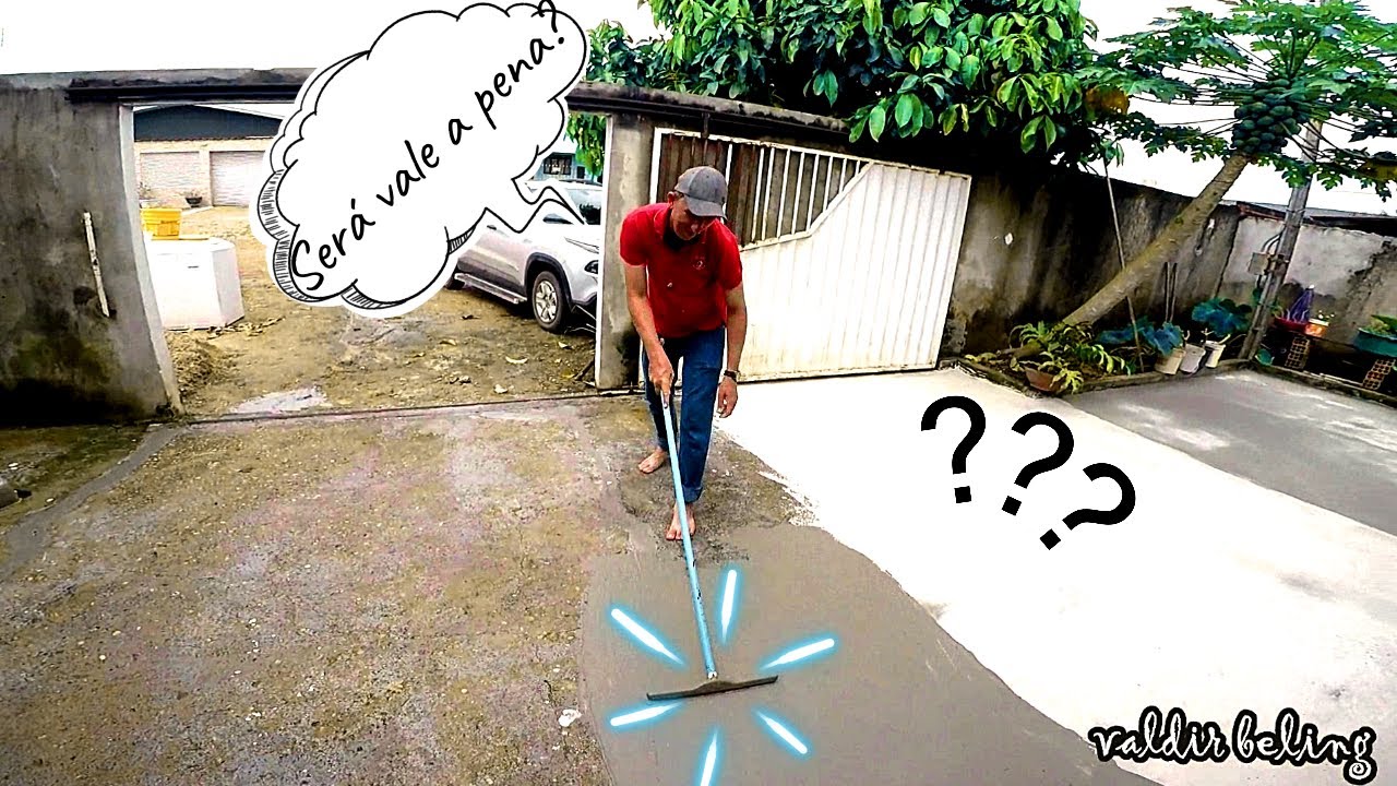 Como restaurar calçadas de concreto, olha o resultado após mais de ano feito o trabalho como esta?