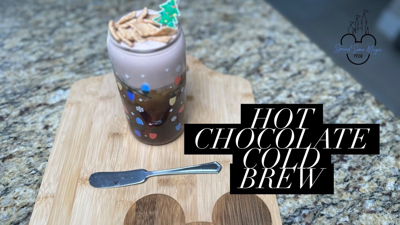 Hot Chocolate Cold Brew - a seasonal treat from the Disneyland Resort