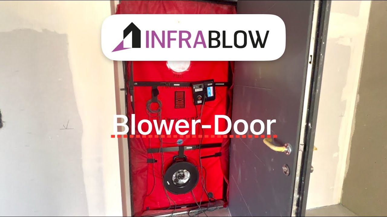 Infrablow @ Blower-Door Messung