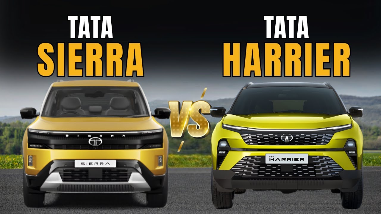 Новый Tata Sierra против Tata Harrier | Какой лучше? | Sierra против Harrier