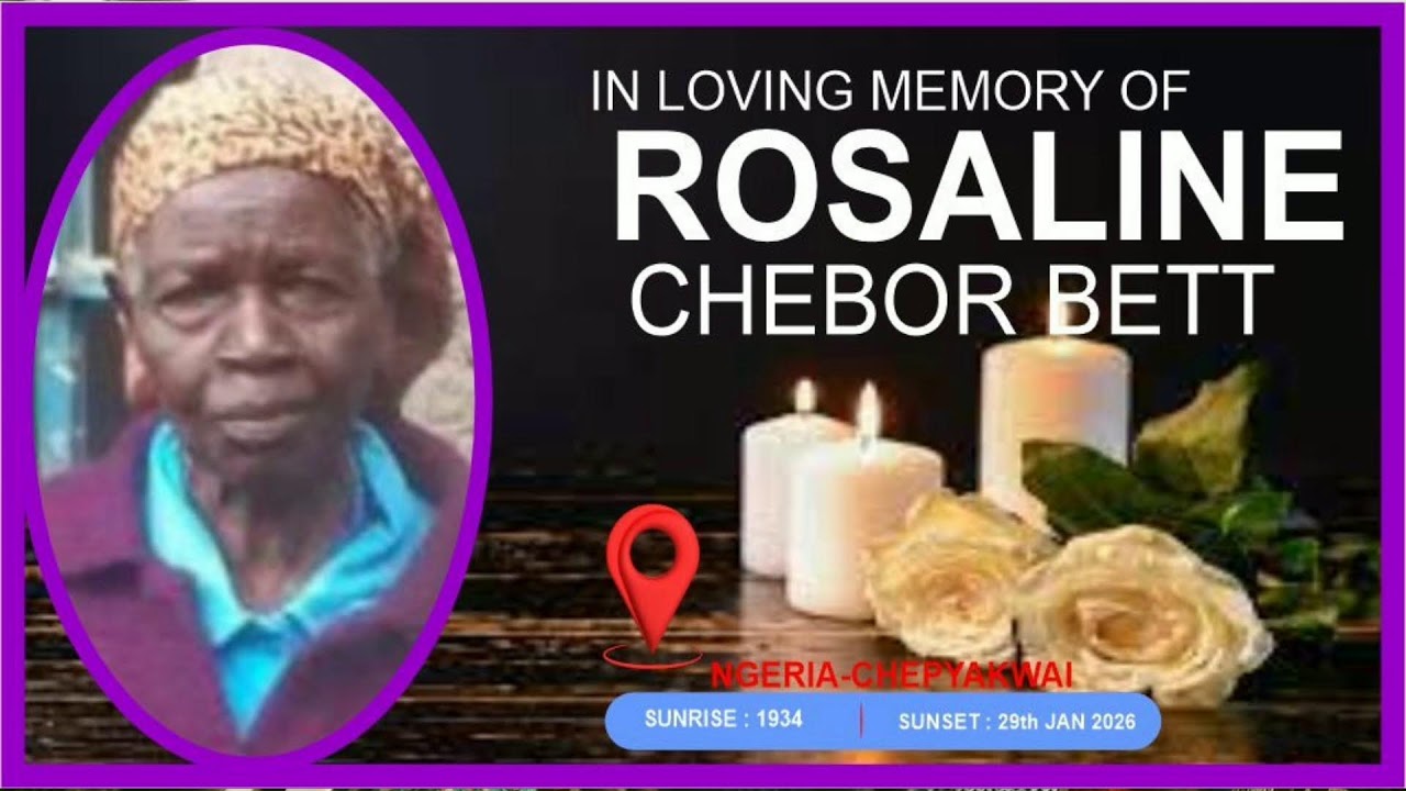 FINAL SEND OFF THE LATE ROSALINE BOT TARKWEN (SUNRISE:1934 -SUNSET:29th JAN2026