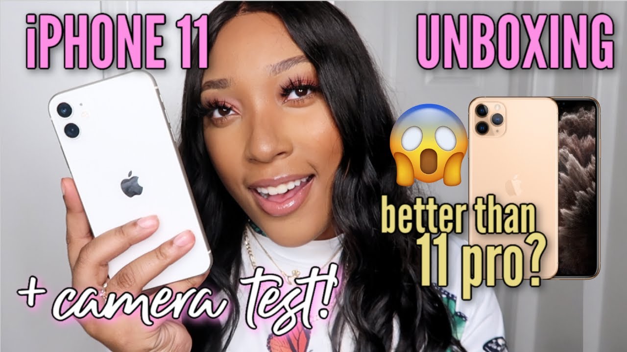 NEW iPhone 11 UNBOXING | Why I Chose the 11 over the 11 pro Max? +CAMERA TEST