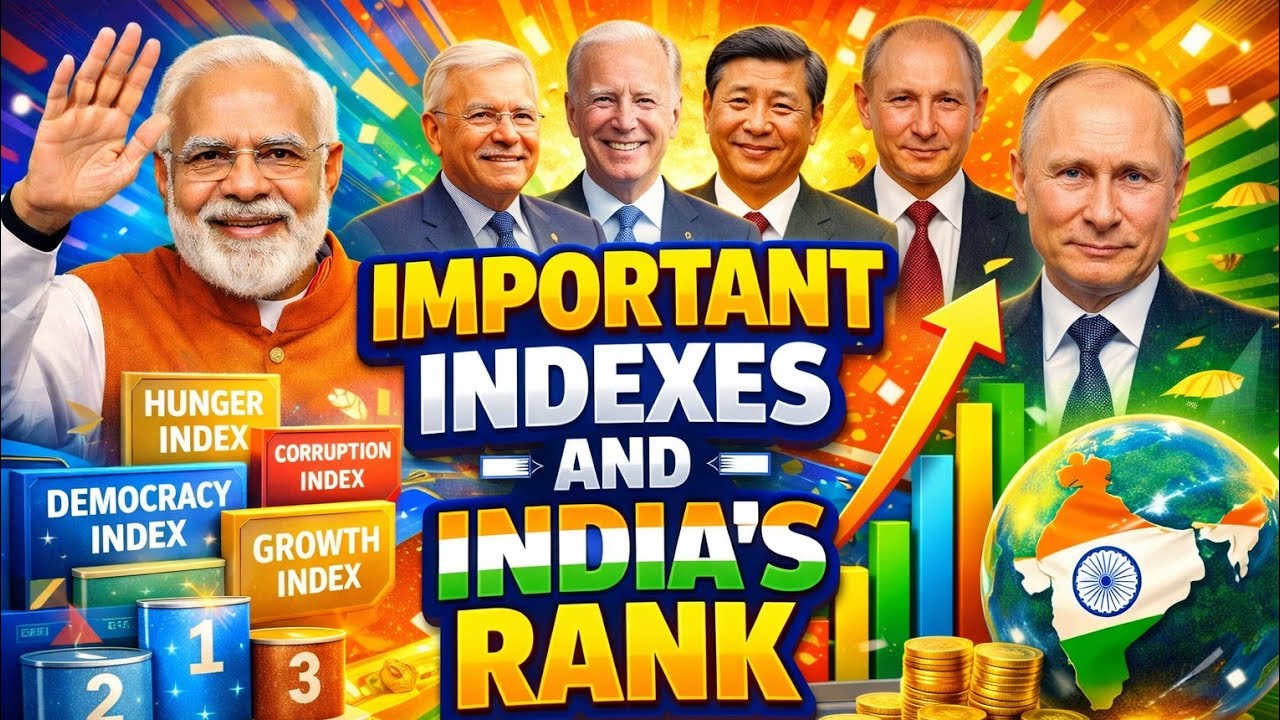 India's Position in Different Global Rankings!