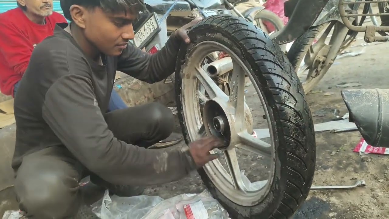 Hero Splendor brake shoes change #automobile 