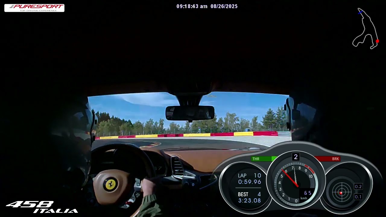 Driving experience at Spa Francorchamps - Ferrari 458 Italia 