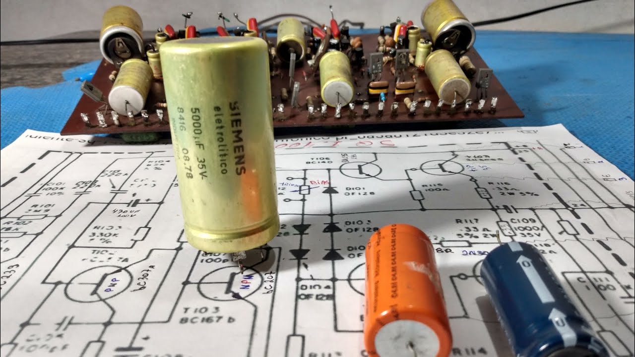 Como Trocar Capacitor Eletrolítico em aparelhos vintage Gradiente e outros
