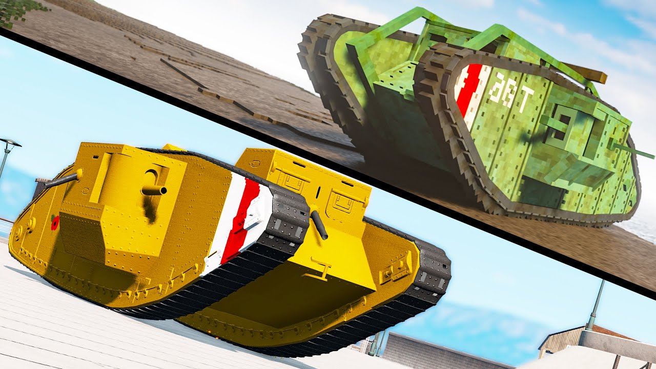 Mark IV Tank in Teardown vs Beamng - Which is best?