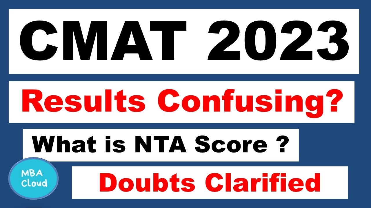 CMAT 2023| NTA Score| Percentile|Doubts Clarified