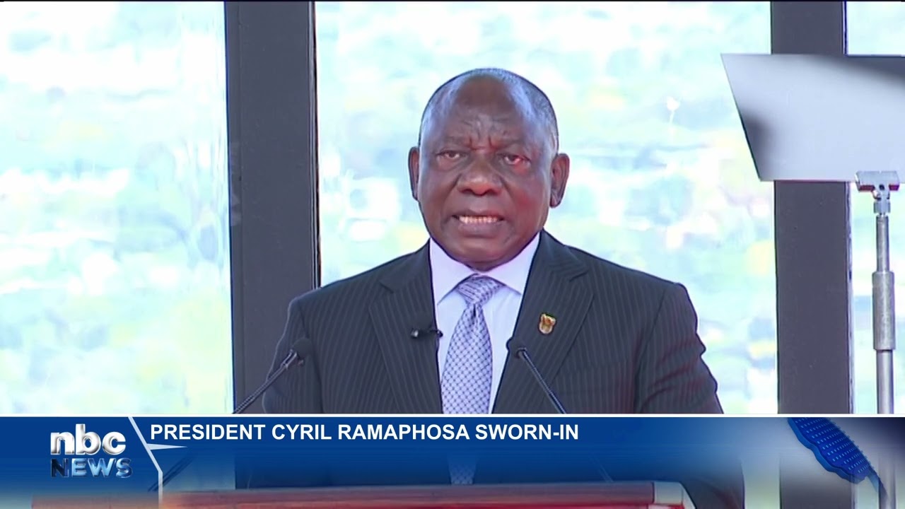 SA's President Cyril Ramaphosa sworn-in  -nbc