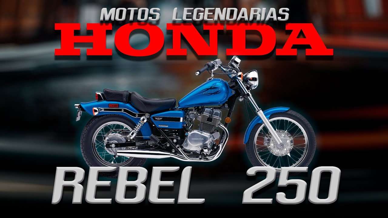 Motos Legendarias HONDA REBEL 250 / Moto Custom Chopper 2 cilindros #hondarebel #rebel250