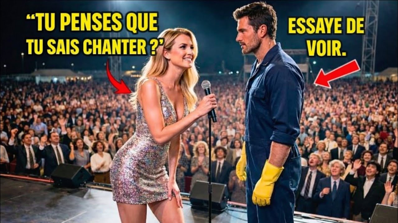 Une star humilie un agent d’entretien en public… jusqu’à ce que sa voix fasse taire toute la salle