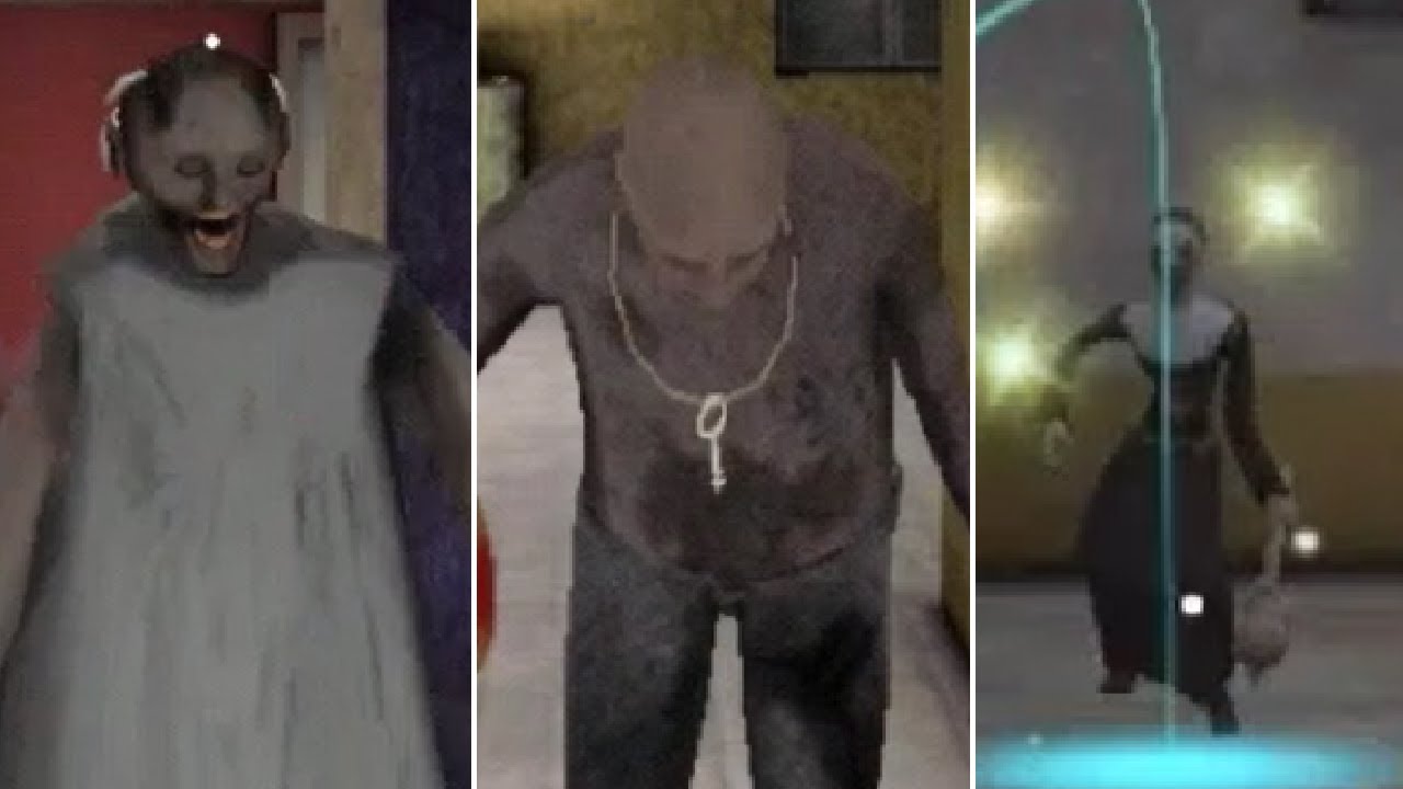 Granny Chapter Two Shotgun vs Evil Nun Mask Teleporter