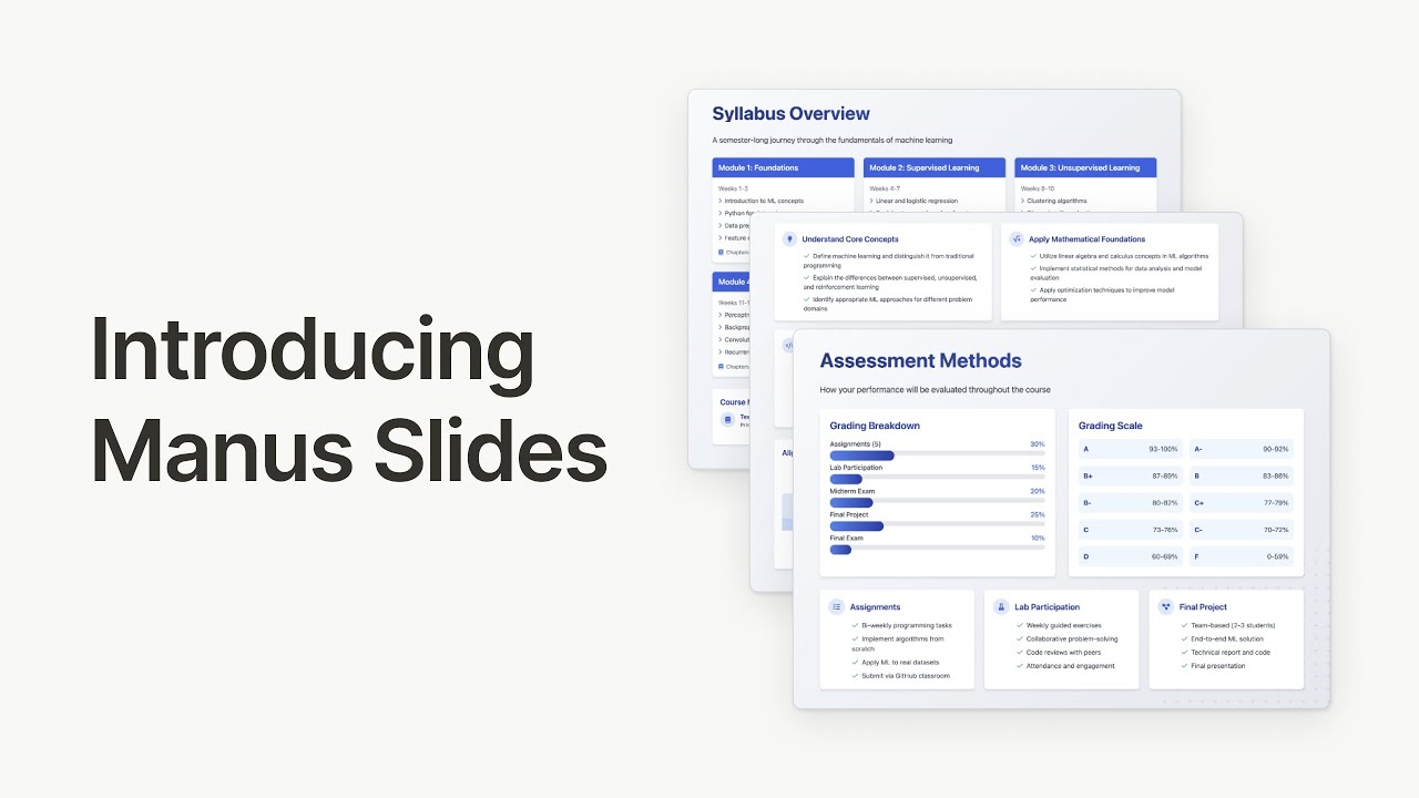 Introducing Manus Slides