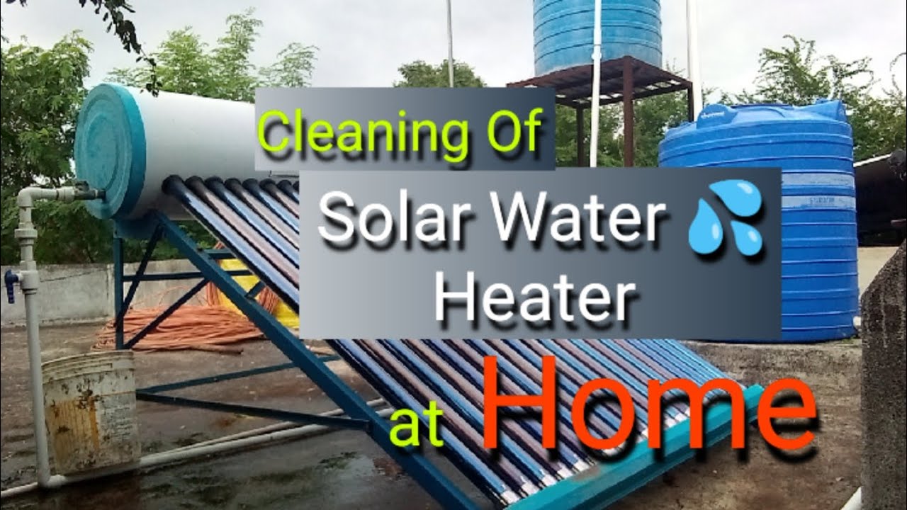 Solar Water Heater cleaning at Home l #solar #solarwaterheater #india #solarsystem #solarenergy