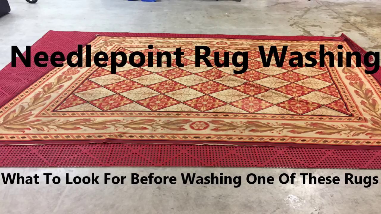 Needlepoint Rug Washing