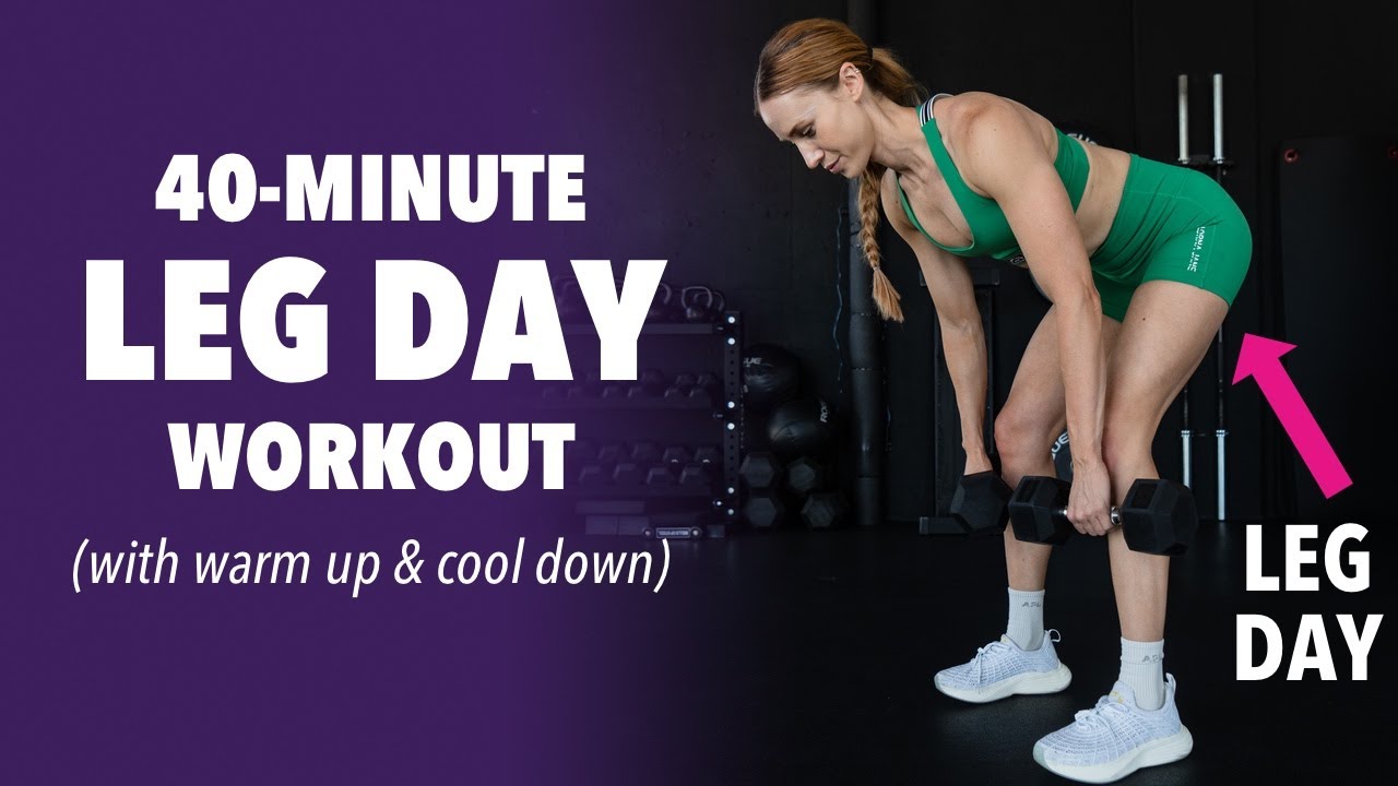 40-Minute Strength Workout (Leg Day) || with warm-up & cool down