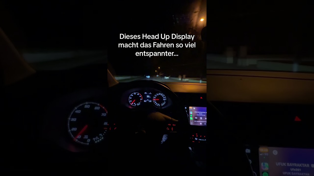 Dieses Head Up Display zum nachr&uuml;sten musst du dir holen‼️ #car #caraccessories #gift #headupdisplay