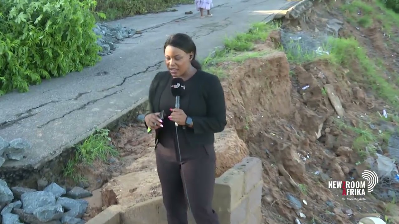 Flood aftermath in Lamontville, KZN