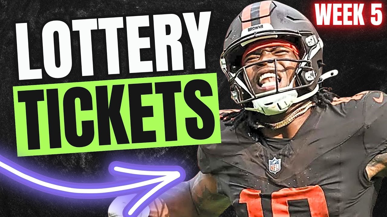 🚨 Week 5 LOTTERY TICKET Plays You Can&rsquo;t Miss! 2025 Fantasy Football🚨