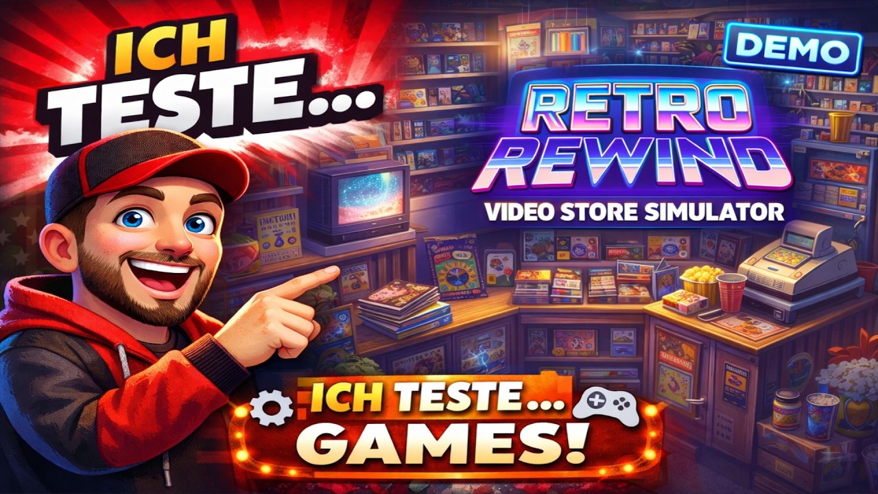 ICH teste… RETRO REWIND! 📼 Lohnt sich die 90er VIDEO STORE Simulation?!