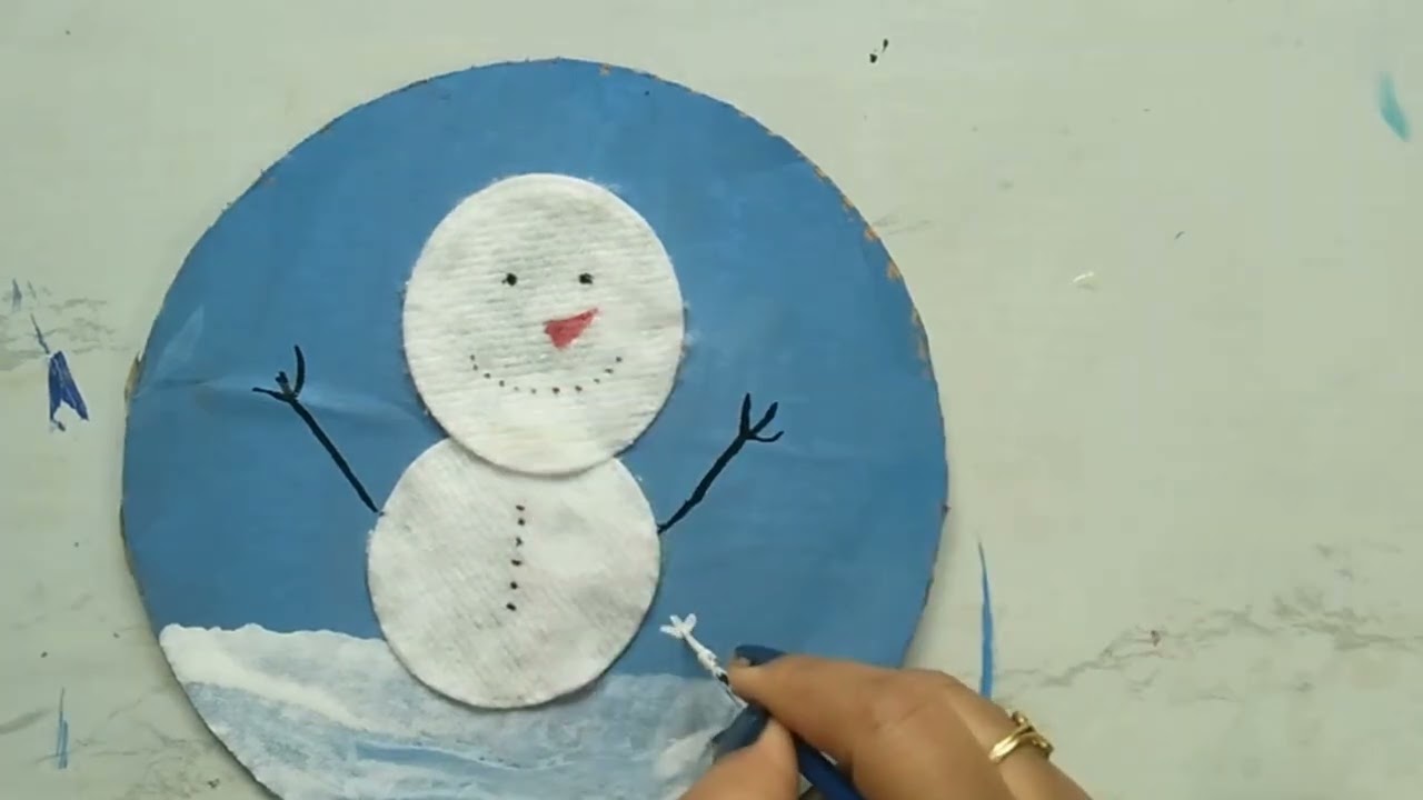 Acrylic Christmas Painting For Beginning/Step By Step #drawing #acrylicolour