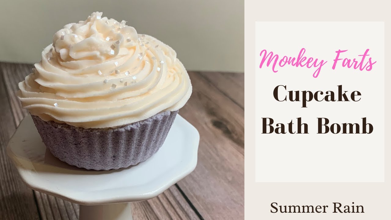 Monkey Farts Bath Bomb Cupcakes with Bubble Bath Frosting  (includes FREE recipe)